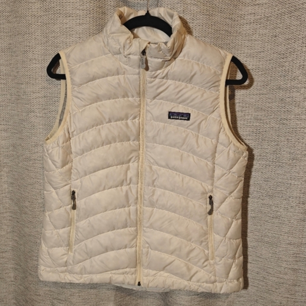 Patagonia White Goose Down‎ Vest